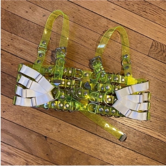 Neon Green UV Harness Top - Picture 5 of 12